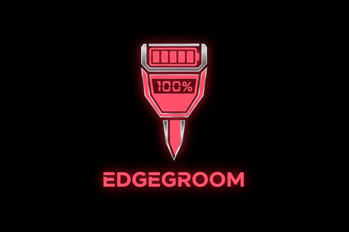 EdgeGroom Logo Dark Background